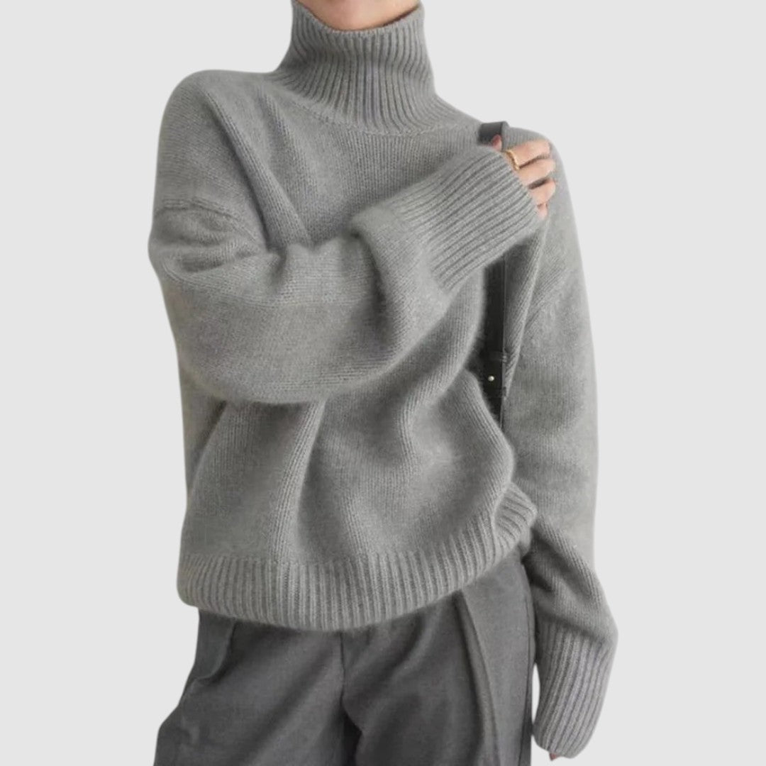 Isa Rose – Damski sweter z wysokim golfem