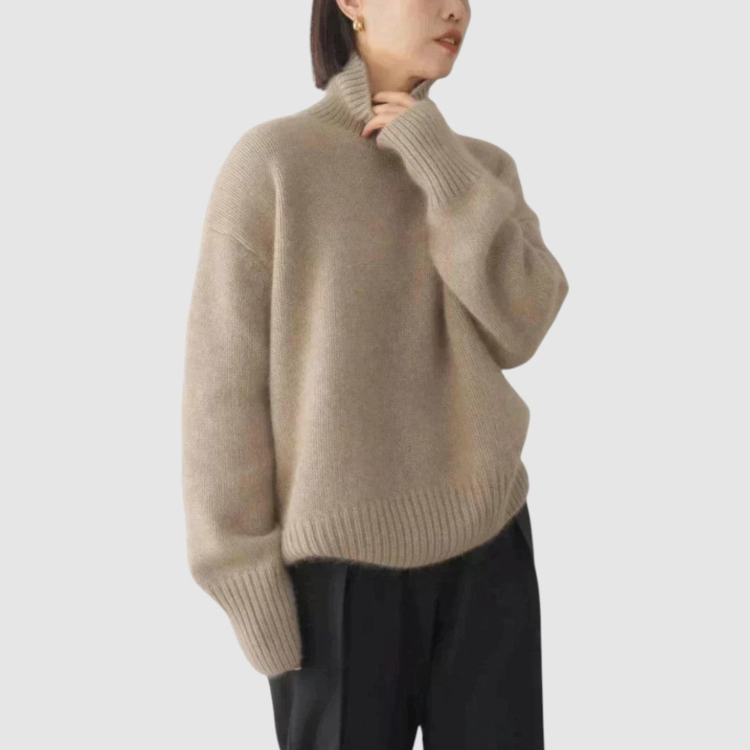 Isa Rose – Damski sweter z wysokim golfem