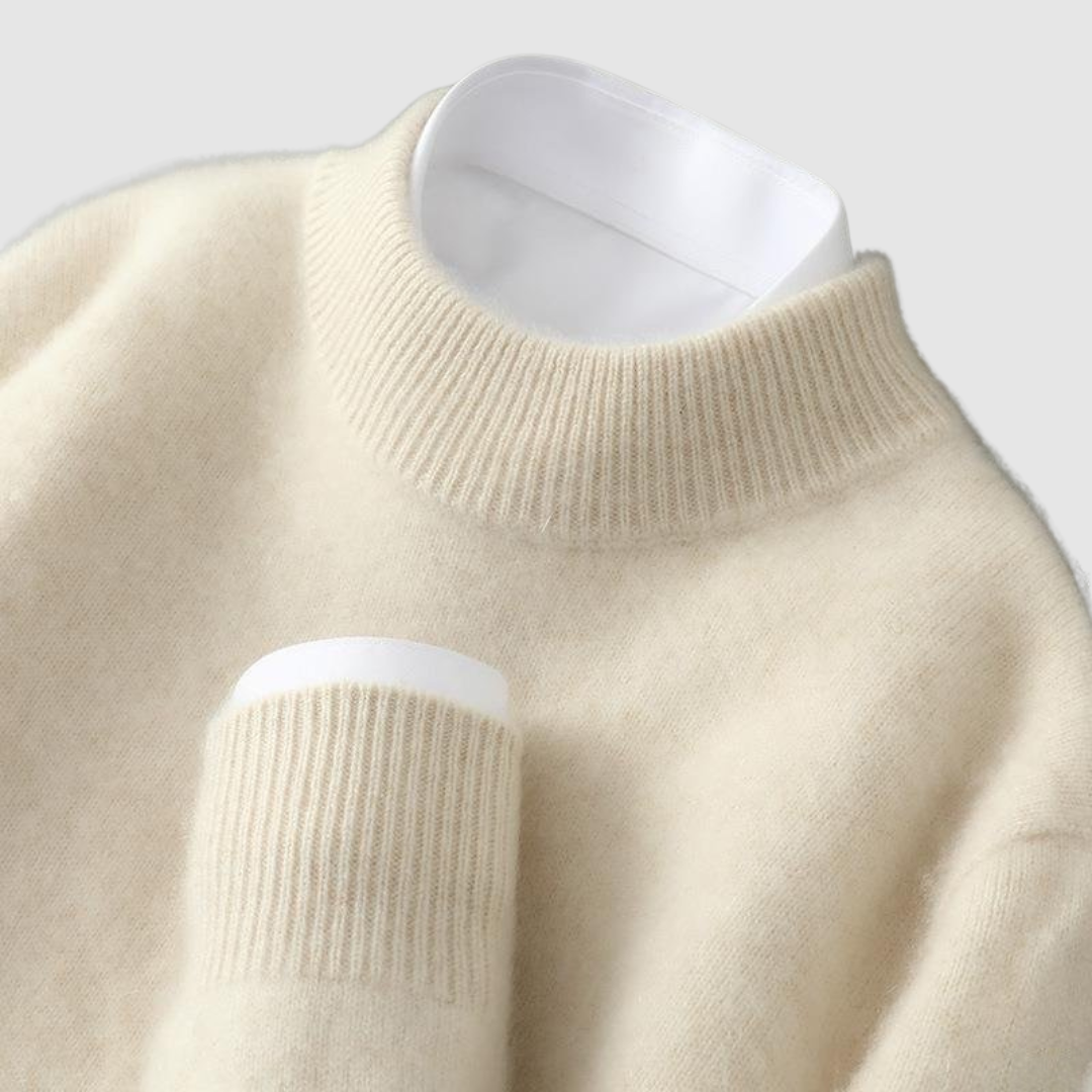 Anezka – Elegancki sweter damski z wysokim kołnierzem
