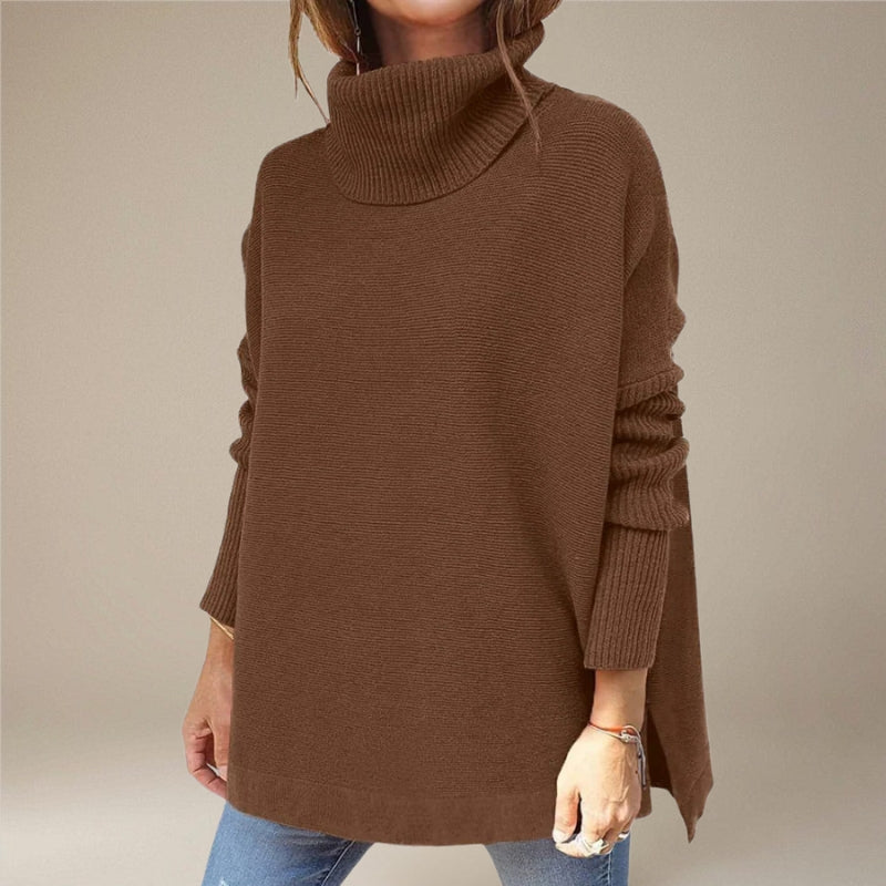 Ada – Damski sweter z golfem o luźnym kroju