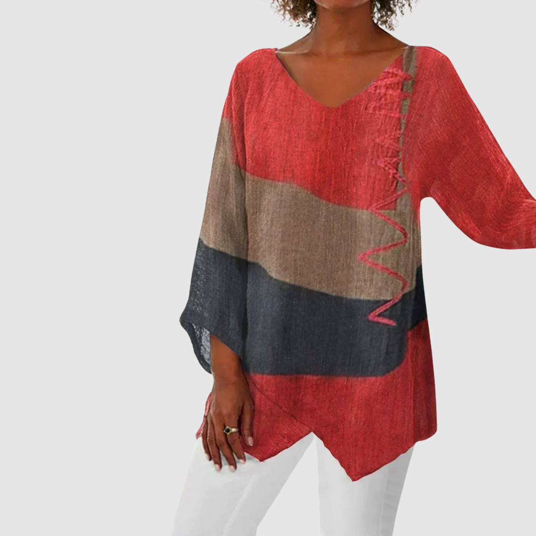 Lucie – Sweter damski z dekoltem V