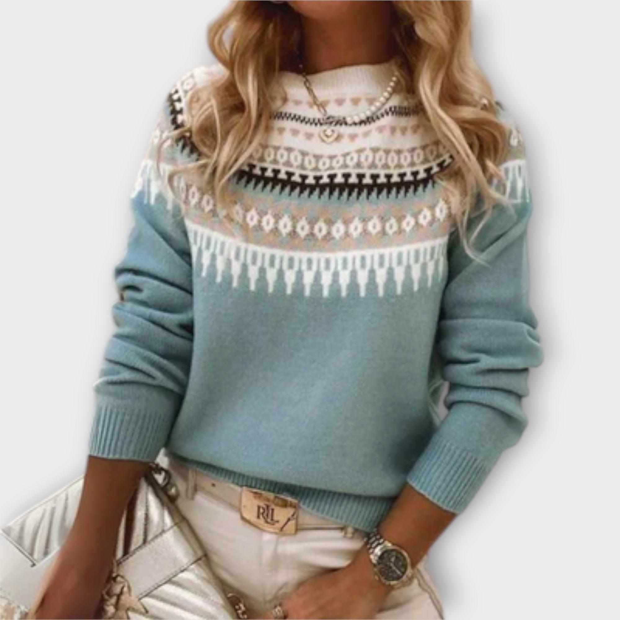 Lena – Sweter damski o klasycznym kroju