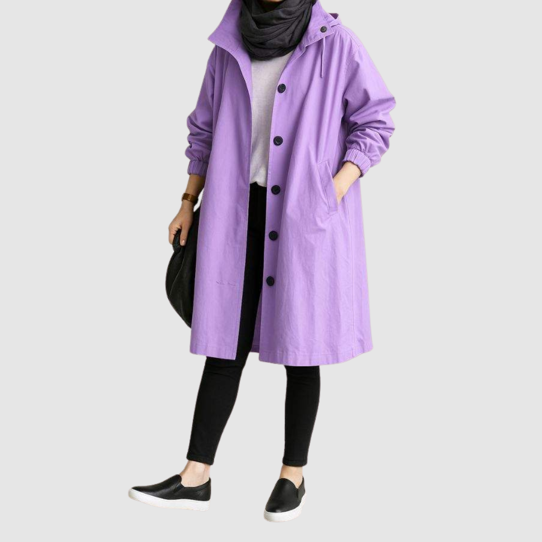 Magdalena Noelle – Kurtka damska oversize z kapturem