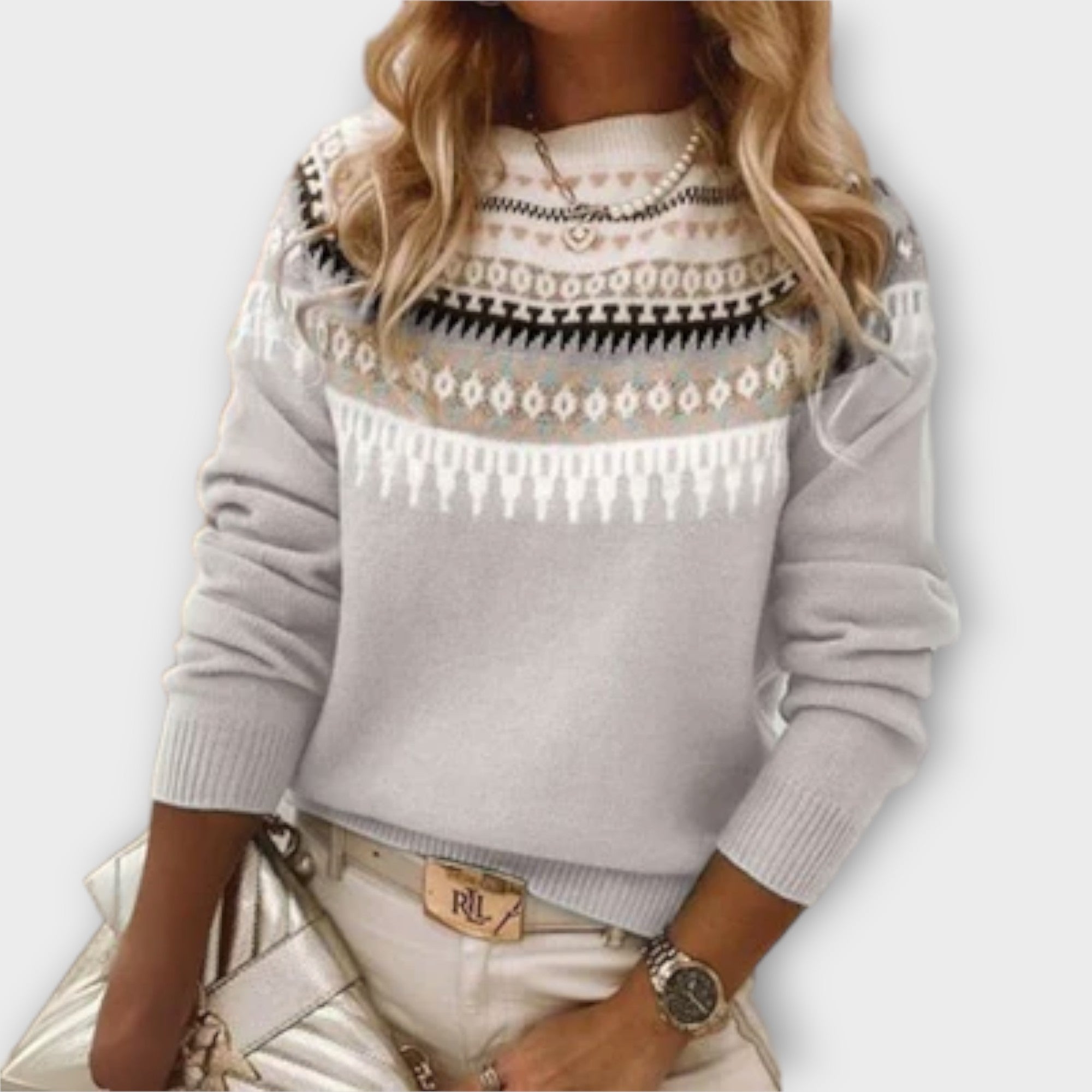 Lena Colette – Sweter damski o klasycznym kroju