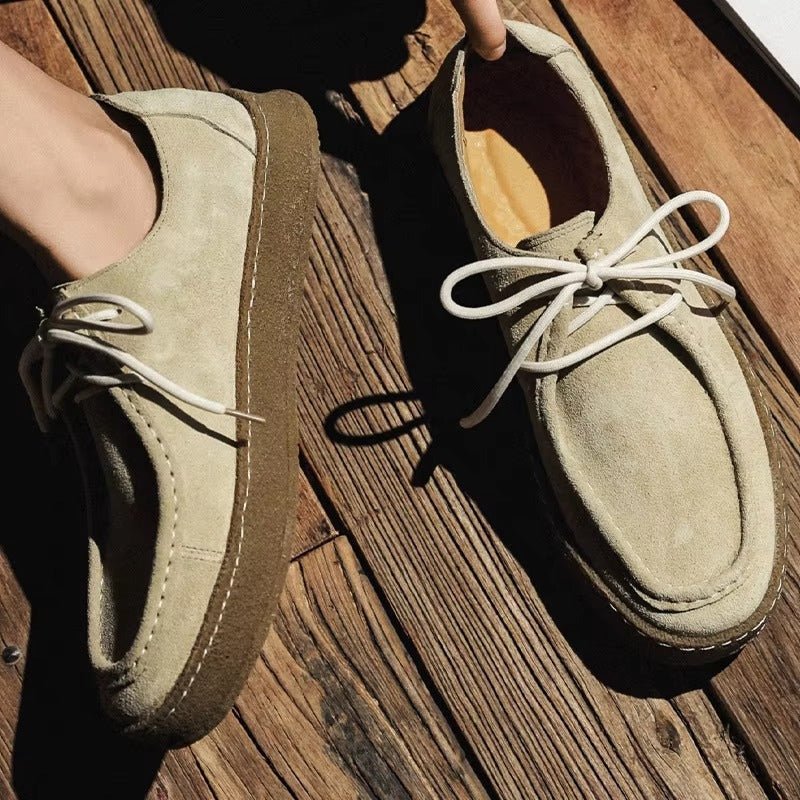 Tobias – Męskie buty sznurowane z okrągłym noskiem