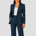 Laura – Elegancki komplet z długą marynarką i spodniami