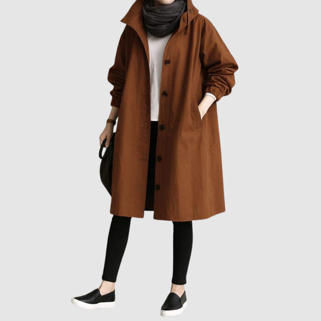 Magdalena Noelle – Kurtka damska oversize z kapturem