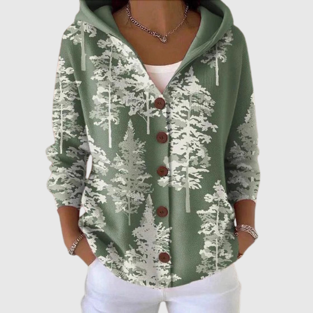 Zofia – Sweter damski z kapturem w stylu casual