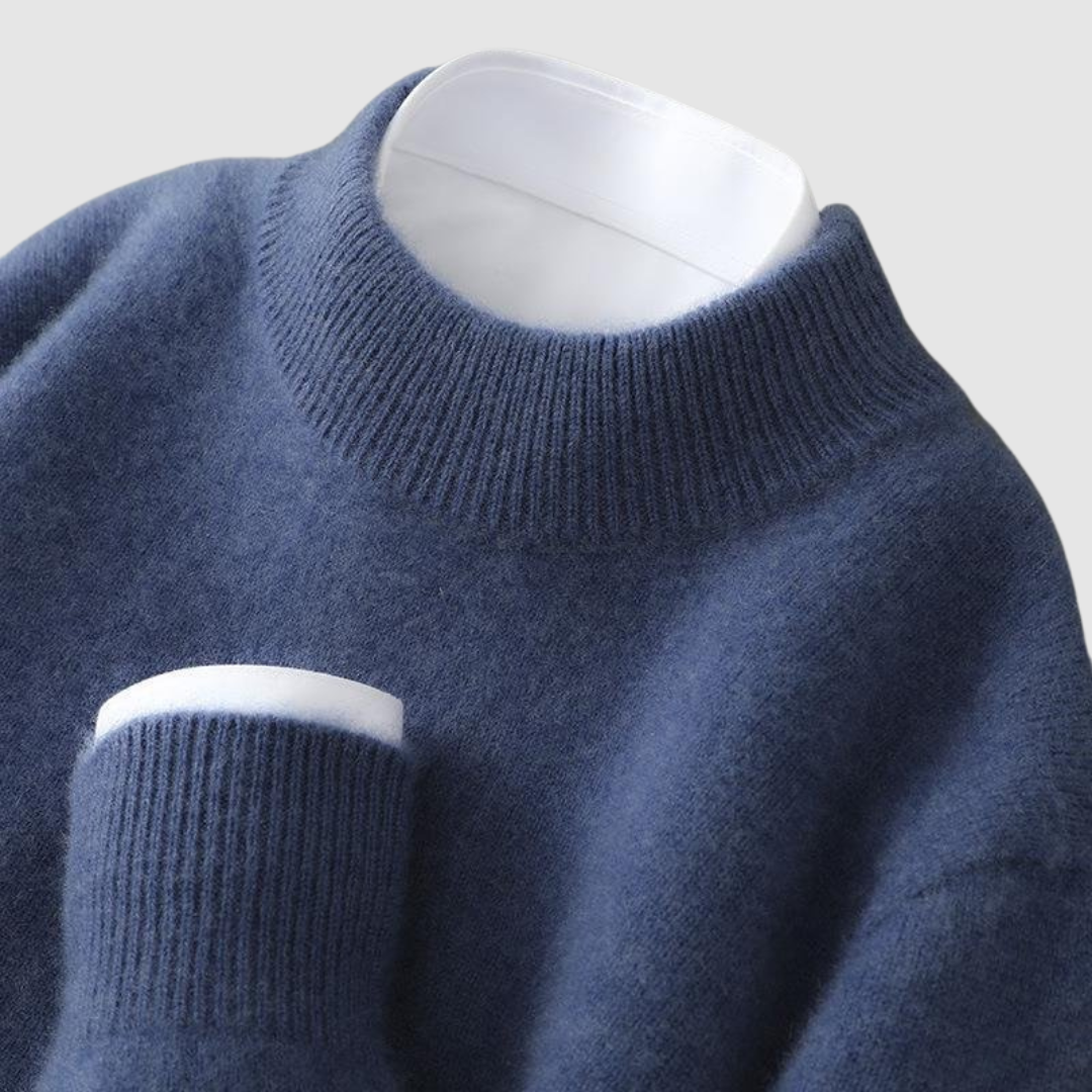 Anezka Rose – Elegancki sweter damski z wysokim kołnierzem