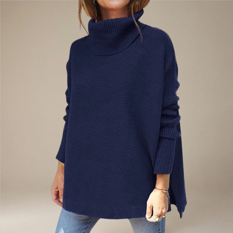 Ada – Damski sweter z golfem o luźnym kroju