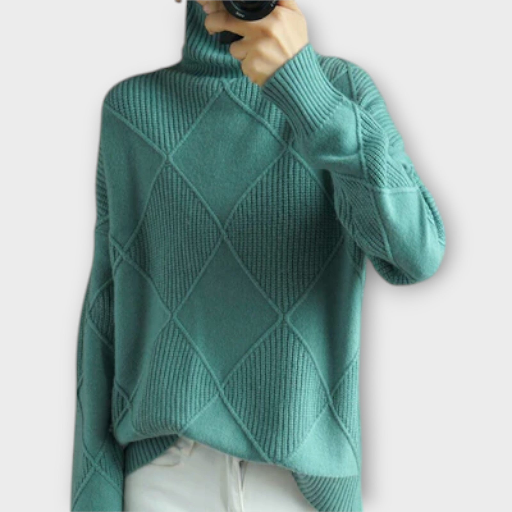 Melanie Rose – Damski sweter z golfem