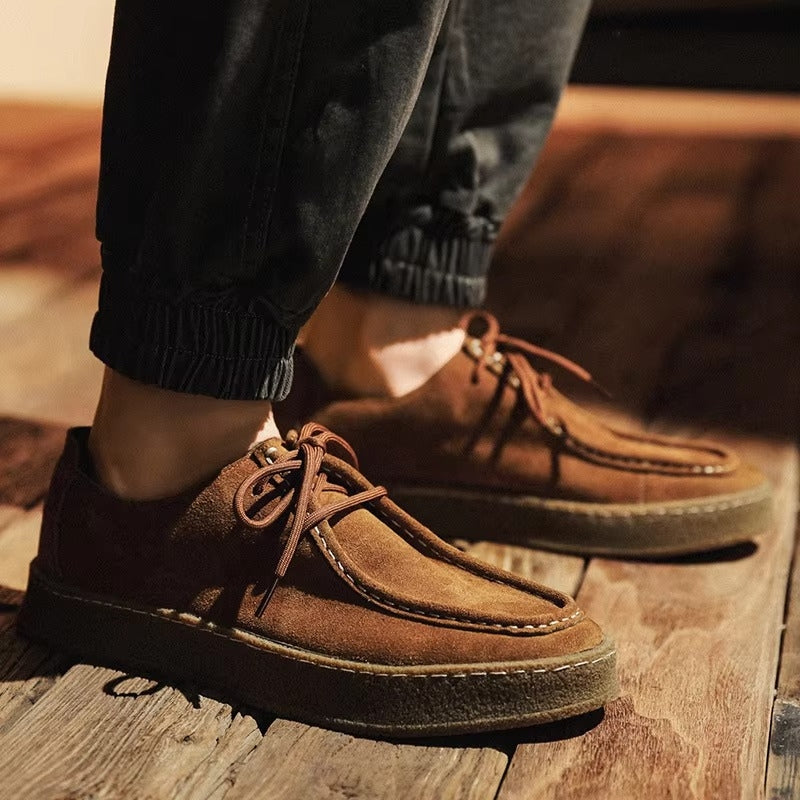 Tobias – Męskie buty sznurowane z okrągłym noskiem