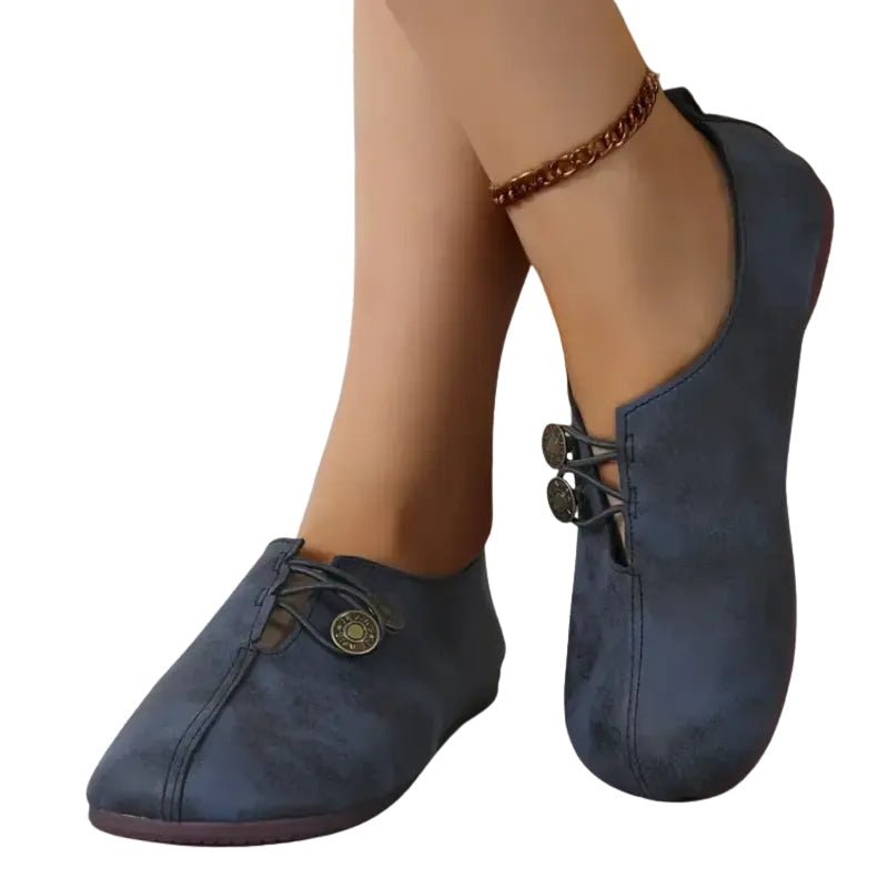 Gabriela – Damskie Buty Sznurowane z Wyściełaną Wkładką i Smukłym Krojem
