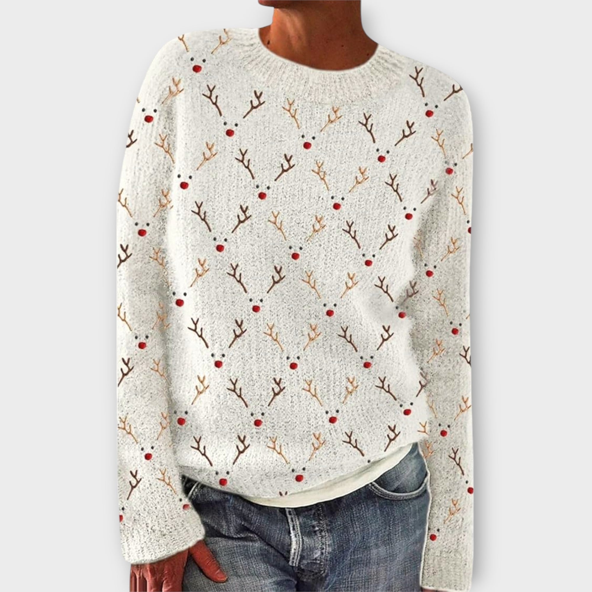 Simone – Sweter damski w świąteczny wzór