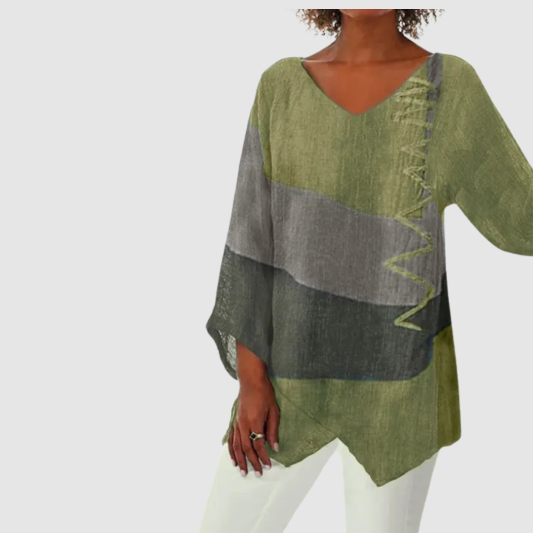 Lucie Claire – Sweter damski z dekoltem V