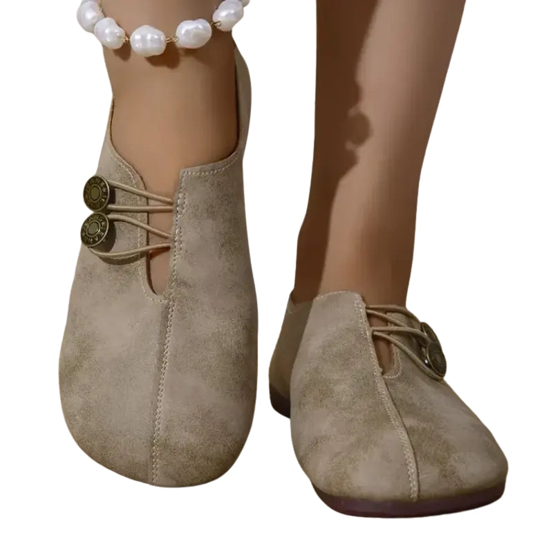Gabriela – Damskie Buty Sznurowane z Wyściełaną Wkładką i Smukłym Krojem