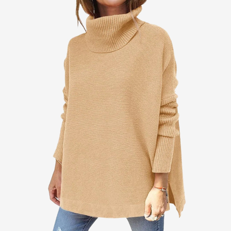 Ada – Damski sweter z golfem o luźnym kroju