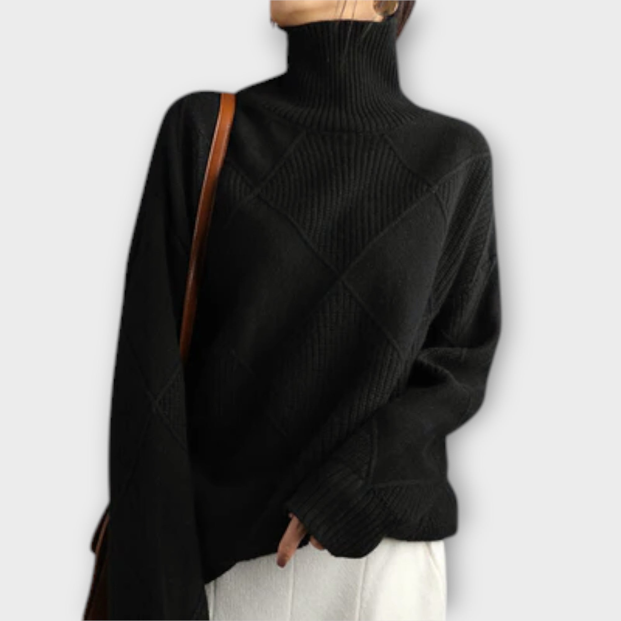 Melanie Rose – Damski sweter z golfem