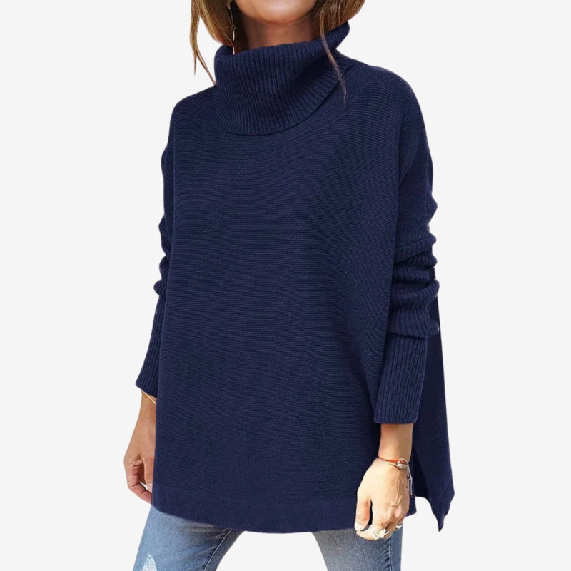Ada – Damski sweter z golfem o luźnym kroju