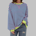 Sara – Bluza damska w paski z długim rękawem