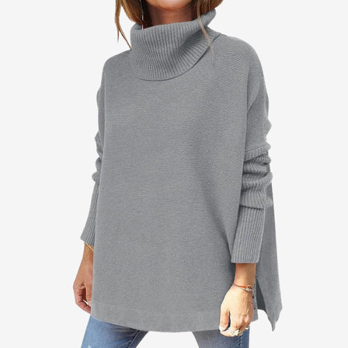 Ada – Damski sweter z golfem o luźnym kroju