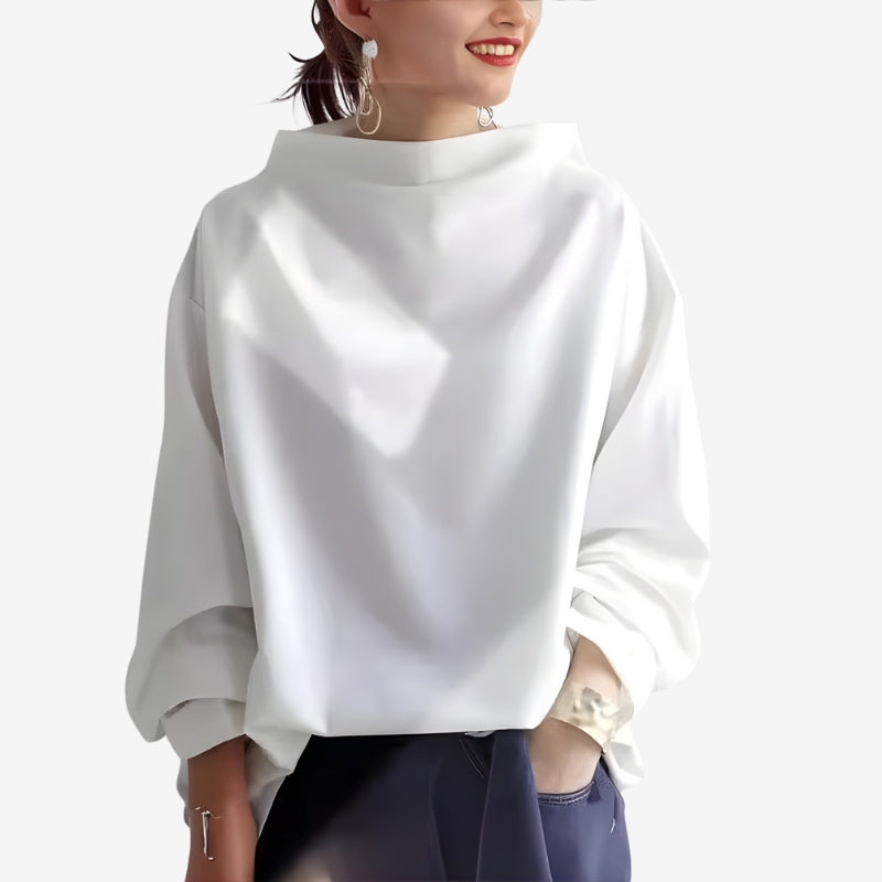Nina – Damski sweter oversize z golfem