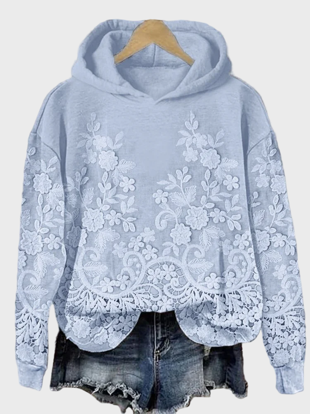 Klara – Bluza damska z kwiatowym wzorem 3D