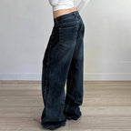 Nadia – Jeansy damskie baggy z niskim stanem