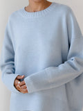 Nicole – Sweter damski oversize z okrągłym dekoltem