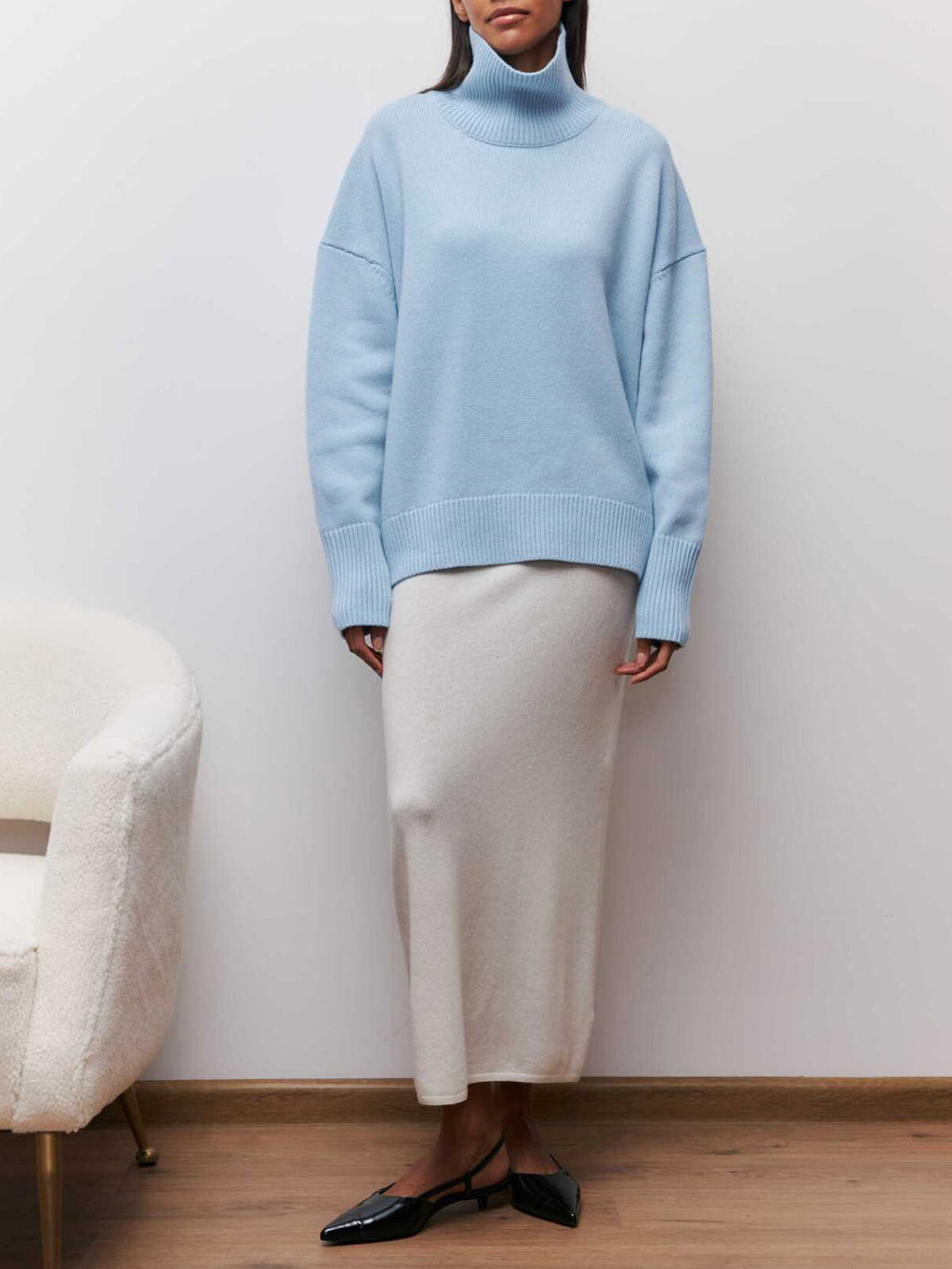 Erica – Sweter damski oversize z golfem
