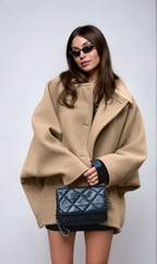 Natalia – Płaszcz damski oversize z guzikami
