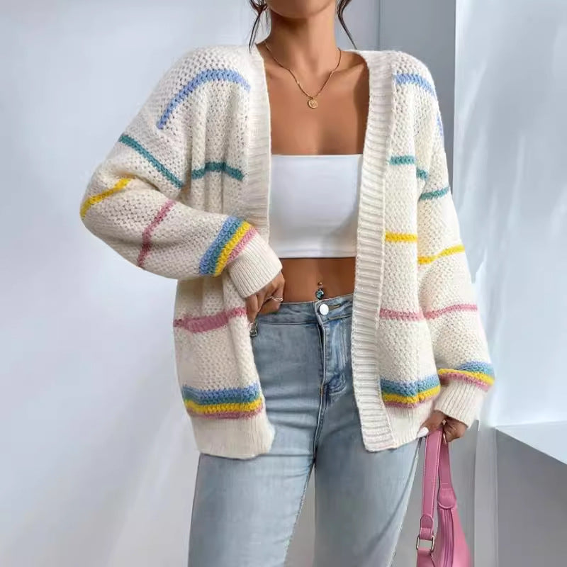 Brenda – Kardigan damski oversize o otwartym fasonie