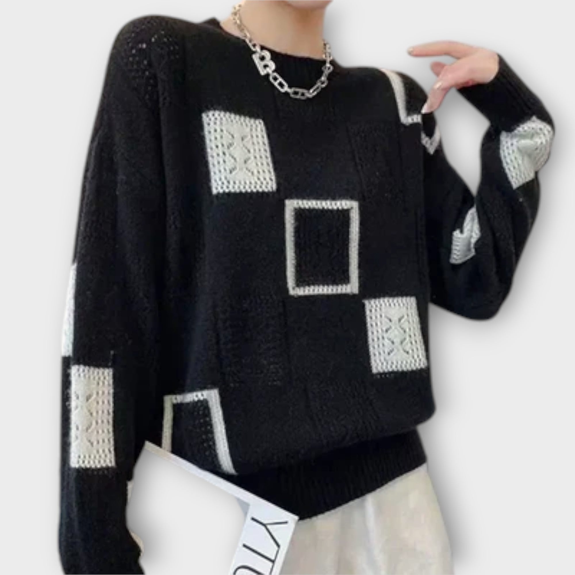 Isalina – Sweter damski o swobodnym kroju