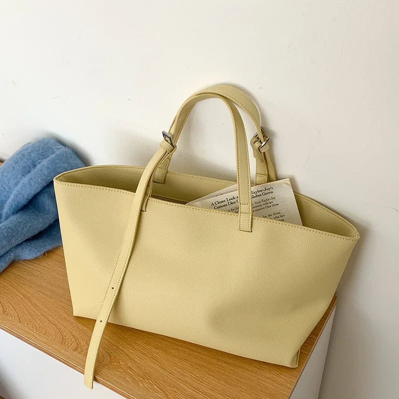 Nadia – Pojemna torebka damska typu tote z odpinanym paskiem