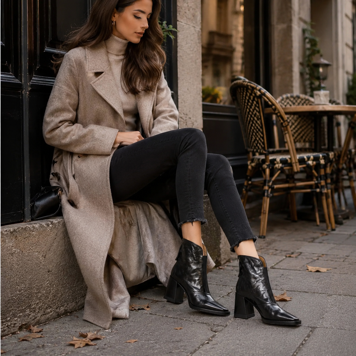 Klaudia Rose – Eleganckie botki na średnim obcasie