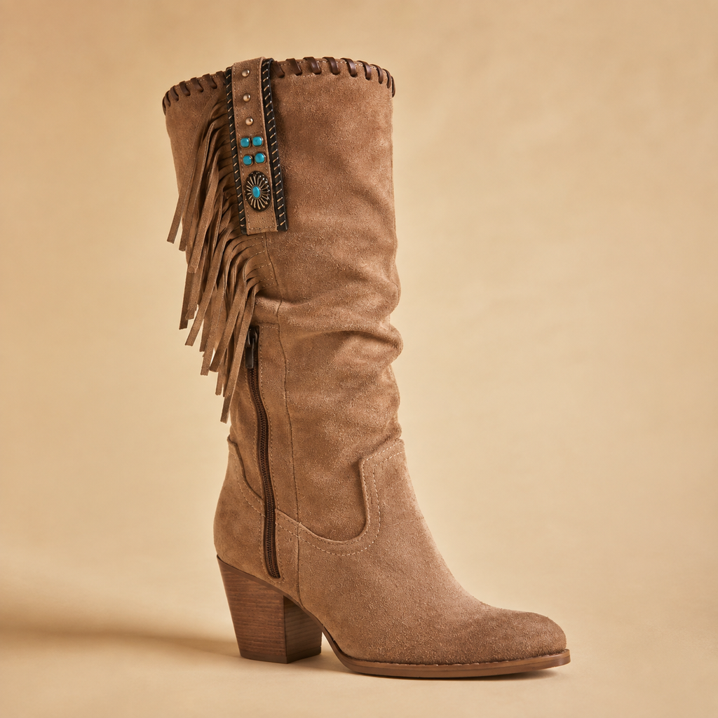 Edyta – Botki damskie w stylu boho-western