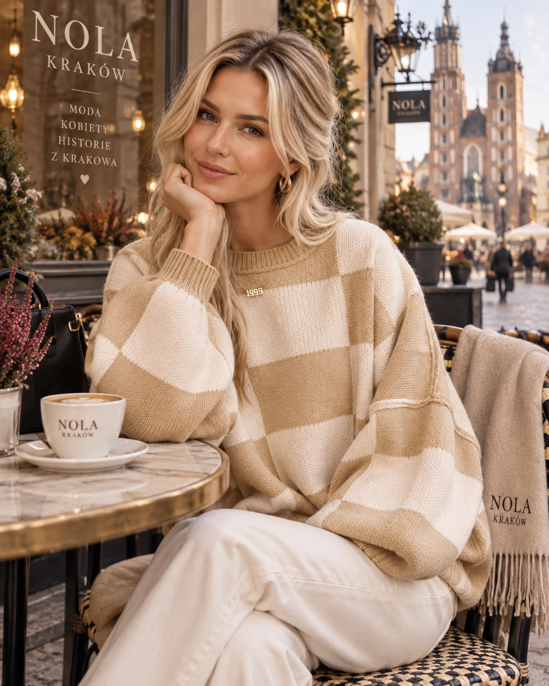 Sophia Marie – Jersey oversize de mujer de cuadros