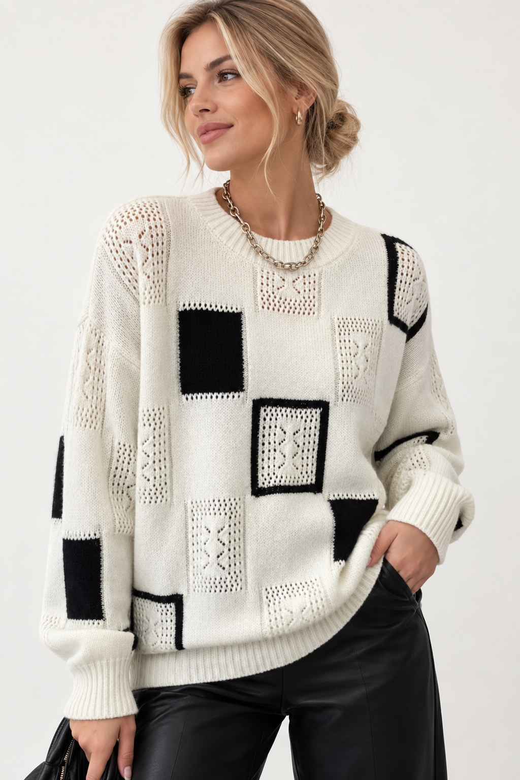 Isalina – Sweter damski o swobodnym kroju