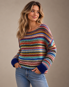 Silvia Rose – Jersey de rayas de mujer