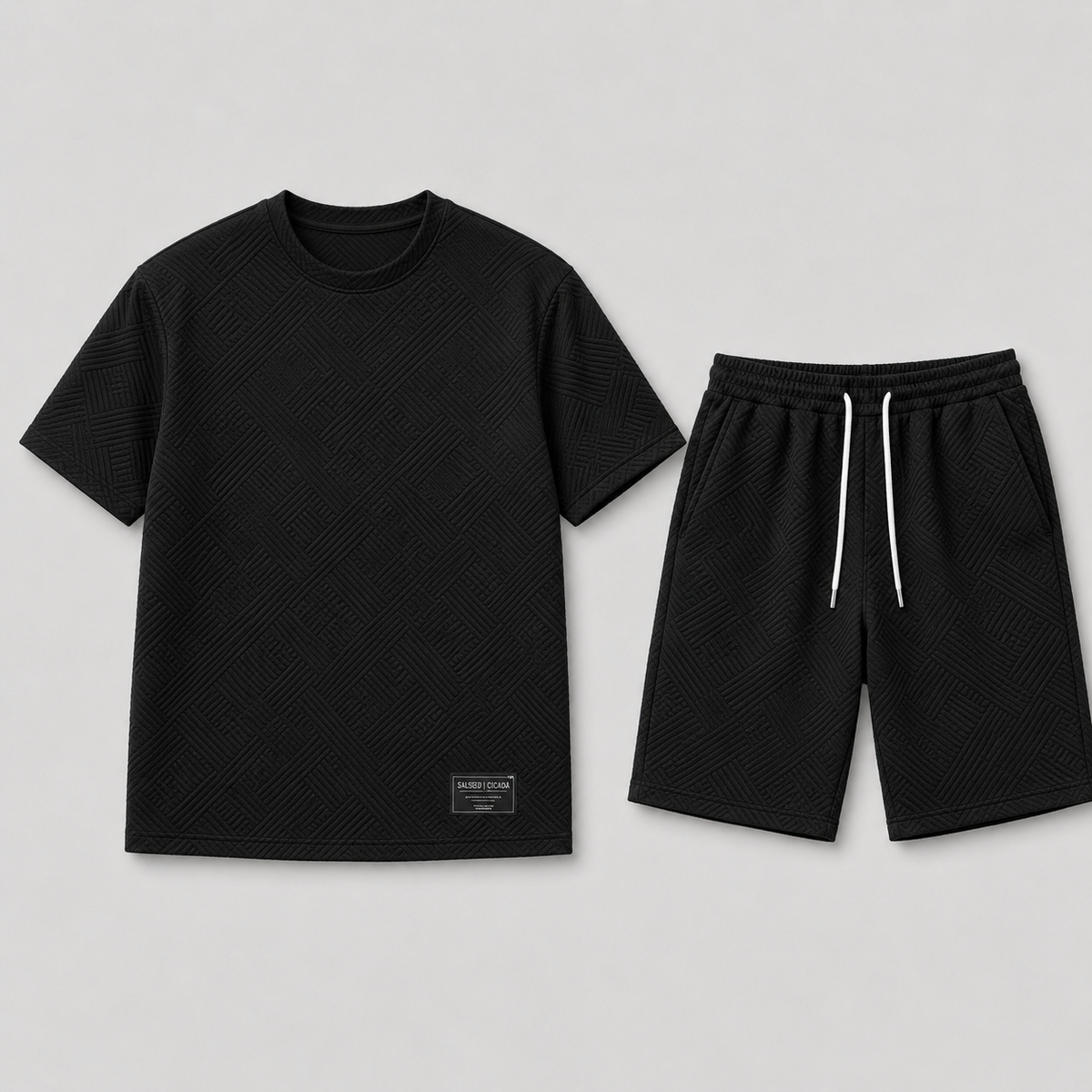 Filip – Męski sportowy zestaw letni z T-shirtem oversize i szortami