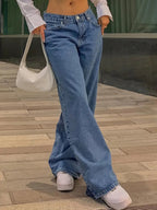 Mira – Jeansy damskie baggy z niskim stanem