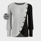 Kaia – Elegancki sweter damski z guzikami