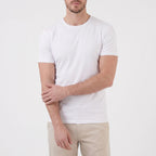 Dopasowany Biały T-Shirt Męski - Codzienne Stylizacje