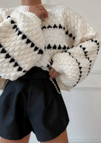 Lucy – Sweter damski o teksturowanym splocie