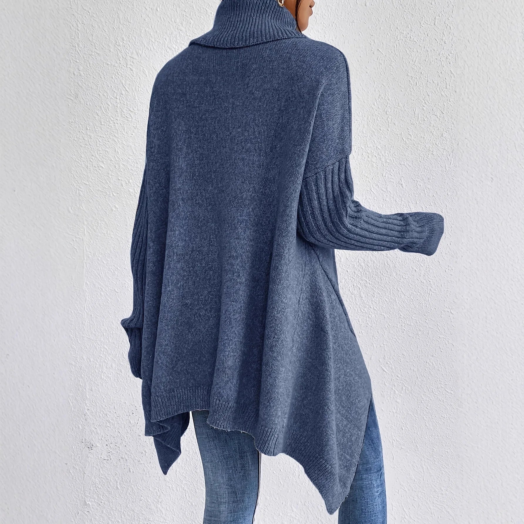 Ella – Sweter damski oversize z golfem