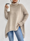 Ella – Sweter damski oversize z golfem