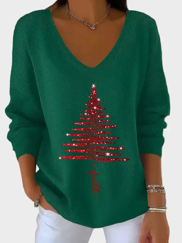 Nancy – Sweter damski w świątecznym stylu