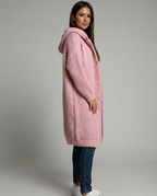 Mila – Kardigan damski oversize z kapturem