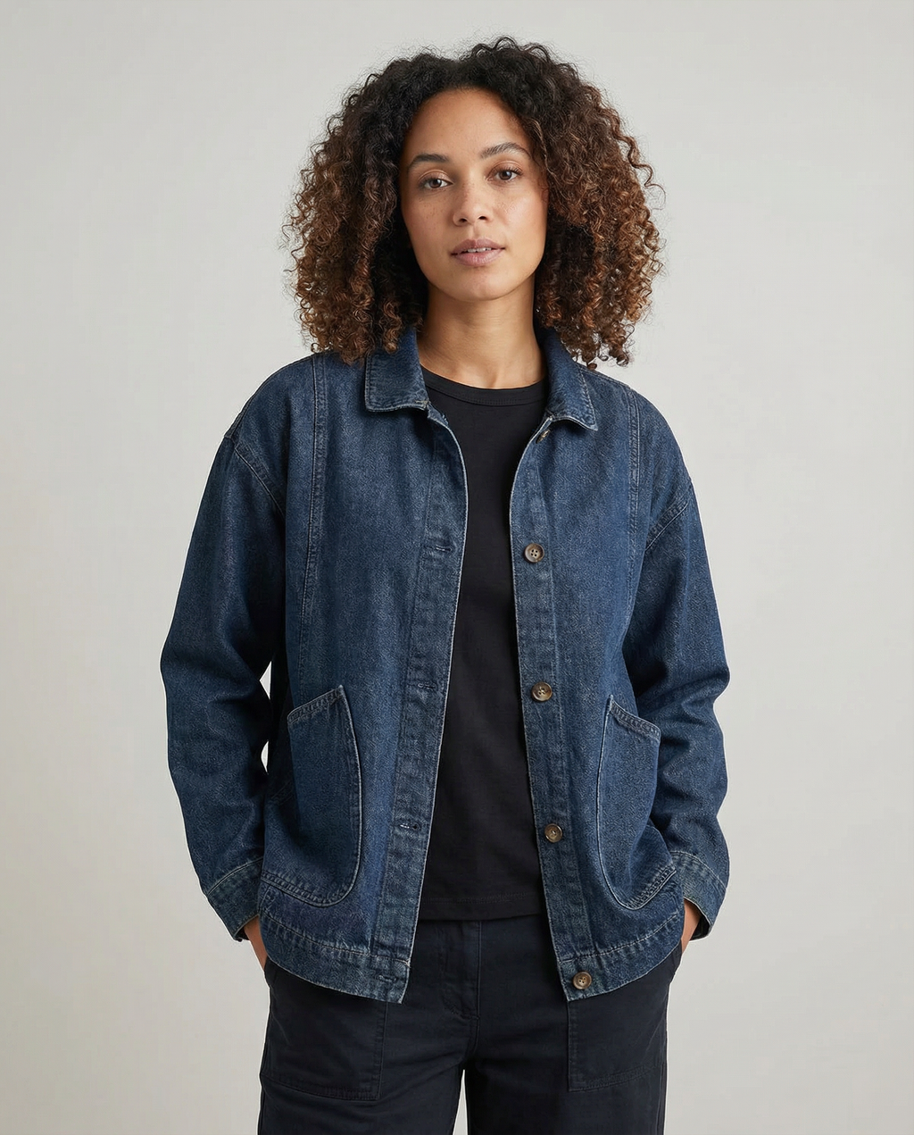 Tamara – Długa kurtka jeansowa oversize