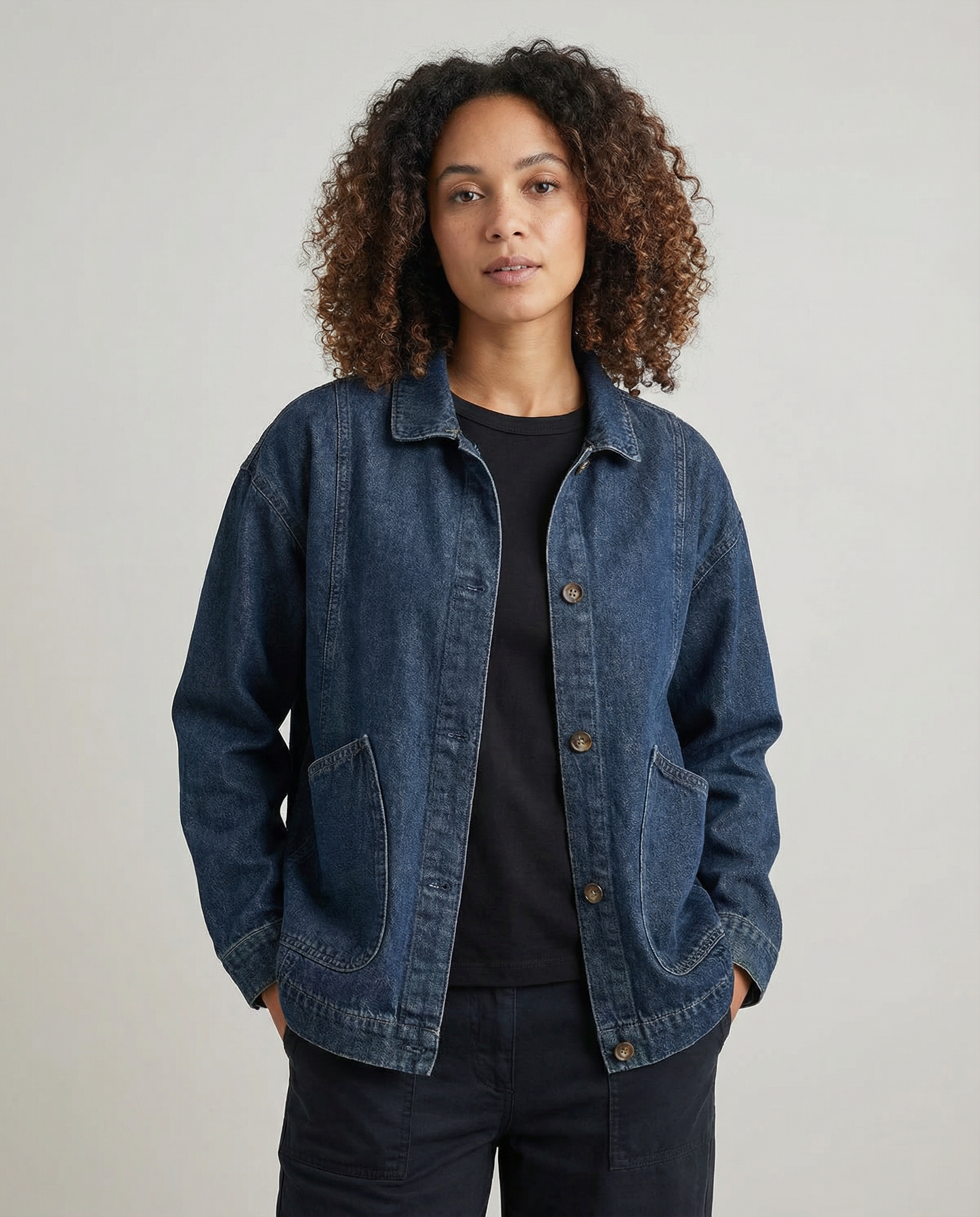 Tamara – Długa kurtka jeansowa oversize